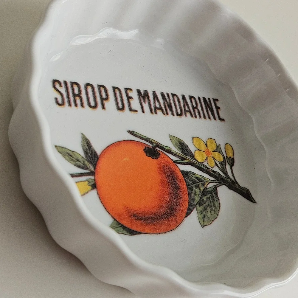 Williams-Sonoma Tart Dish‎ Rosanna Sirop de Mandarine White Made in Italy 3.75in
